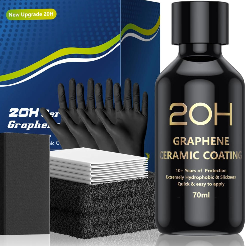 20H Advanced Graphene Ceramic Coating for Cars (70ml) - Car Detailing Kit