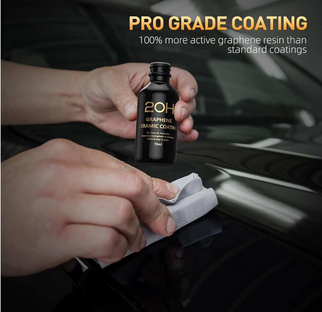 20H Advanced Graphene Ceramic Coating for Cars (70ml) - Car Detailing Kit