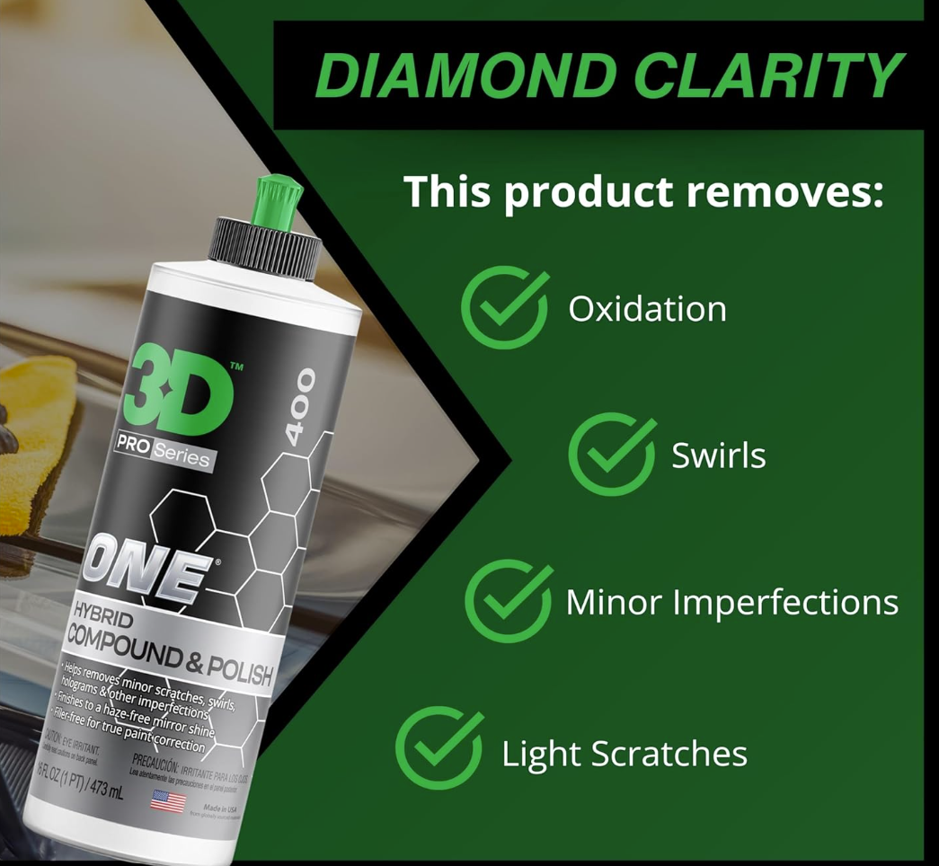 Car Scratch & Swirl Remover Rubbing Compound & Polish Buffing Compound