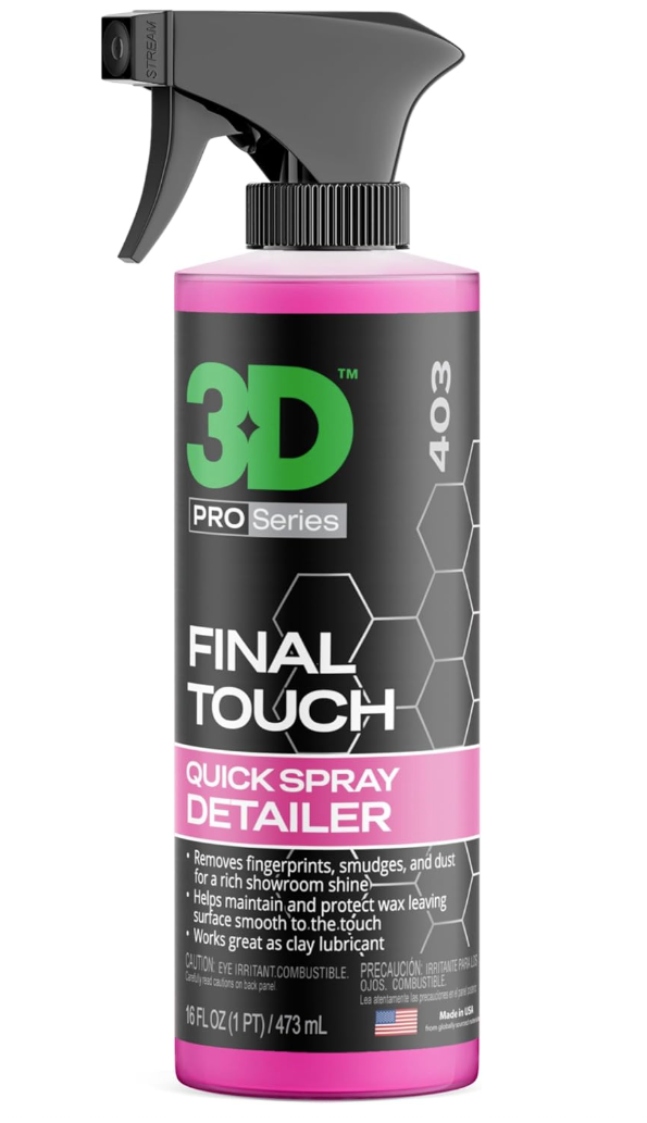 Final Touch Quick Detail Spray - Easy Spray On, Wipe Off Showroom Shine