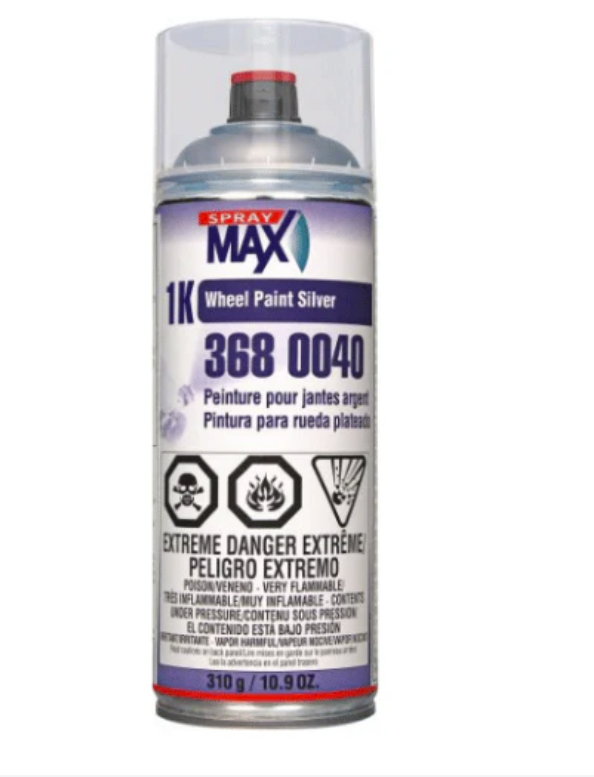 SprayMax 3680040 Silver Quick Dry Wheel Paint, 10.9 oz