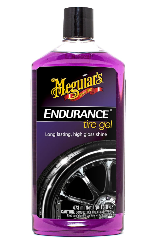 Meguiar's G7516 Endurance Tire Gel, Premium Tire Gel for a Lasting Glossy Shine - 16 Oz Bottle, PURPLE