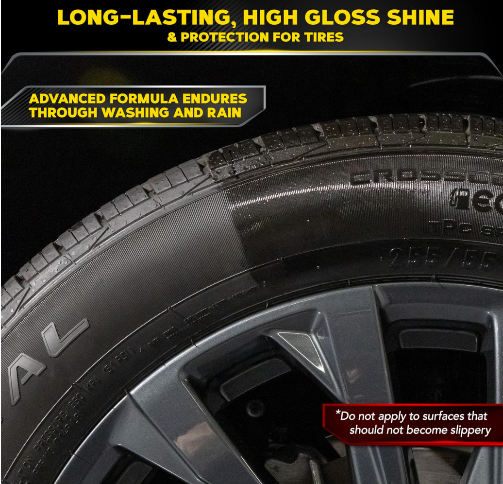 Meguiar's G7516 Endurance Tire Gel, Premium Tire Gel for a Lasting Glossy Shine - 16 Oz Bottle, PURPLE