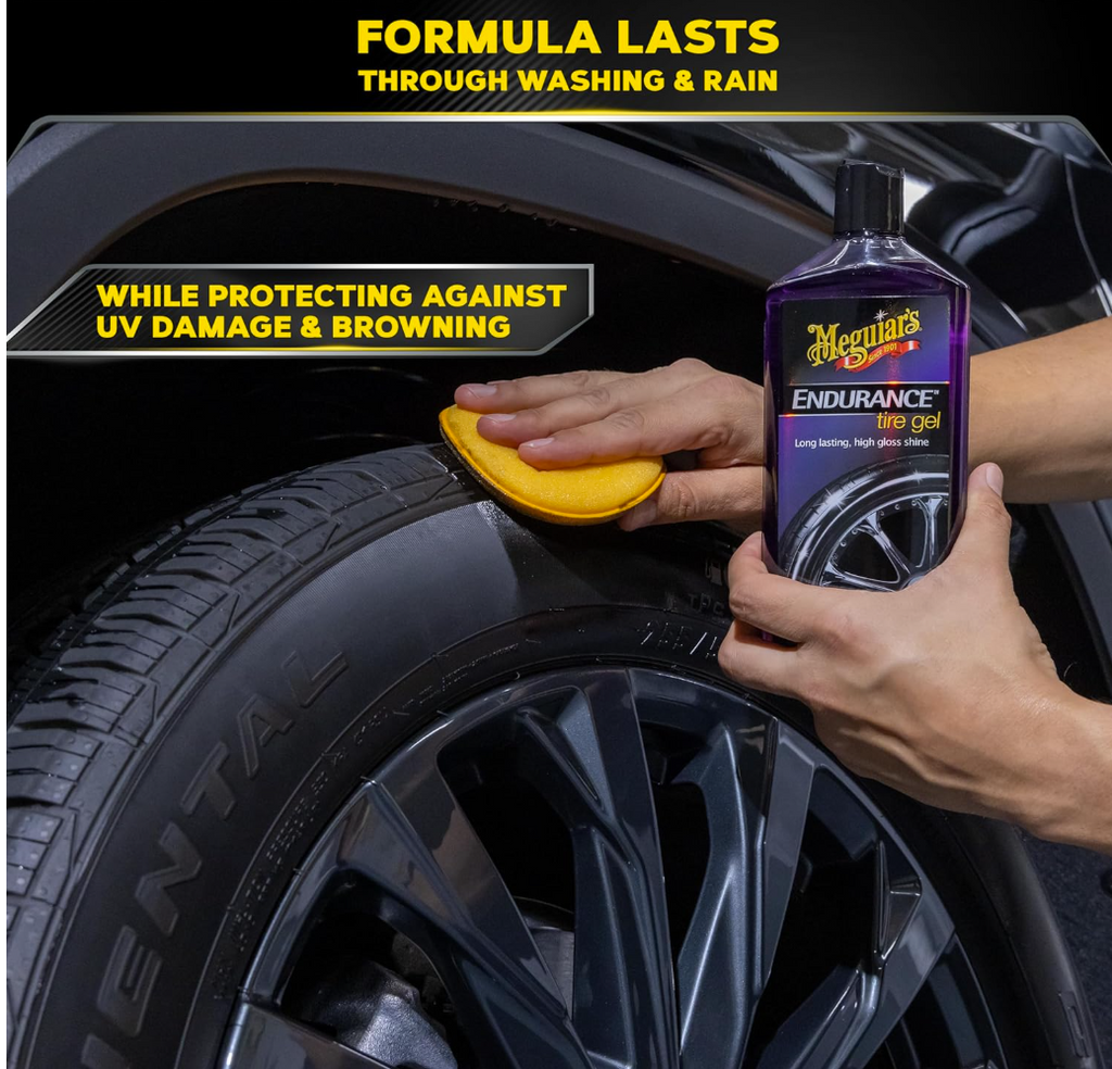 Meguiar's G7516 Endurance Tire Gel, Premium Tire Gel for a Lasting Glossy Shine - 16 Oz Bottle, PURPLE