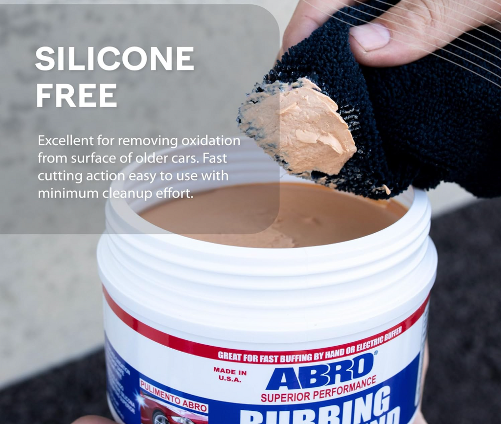 Superior Performance Automotive Rubbing Compound for Oxidized Finishes, Buff, Shine, Smooth, & Clean