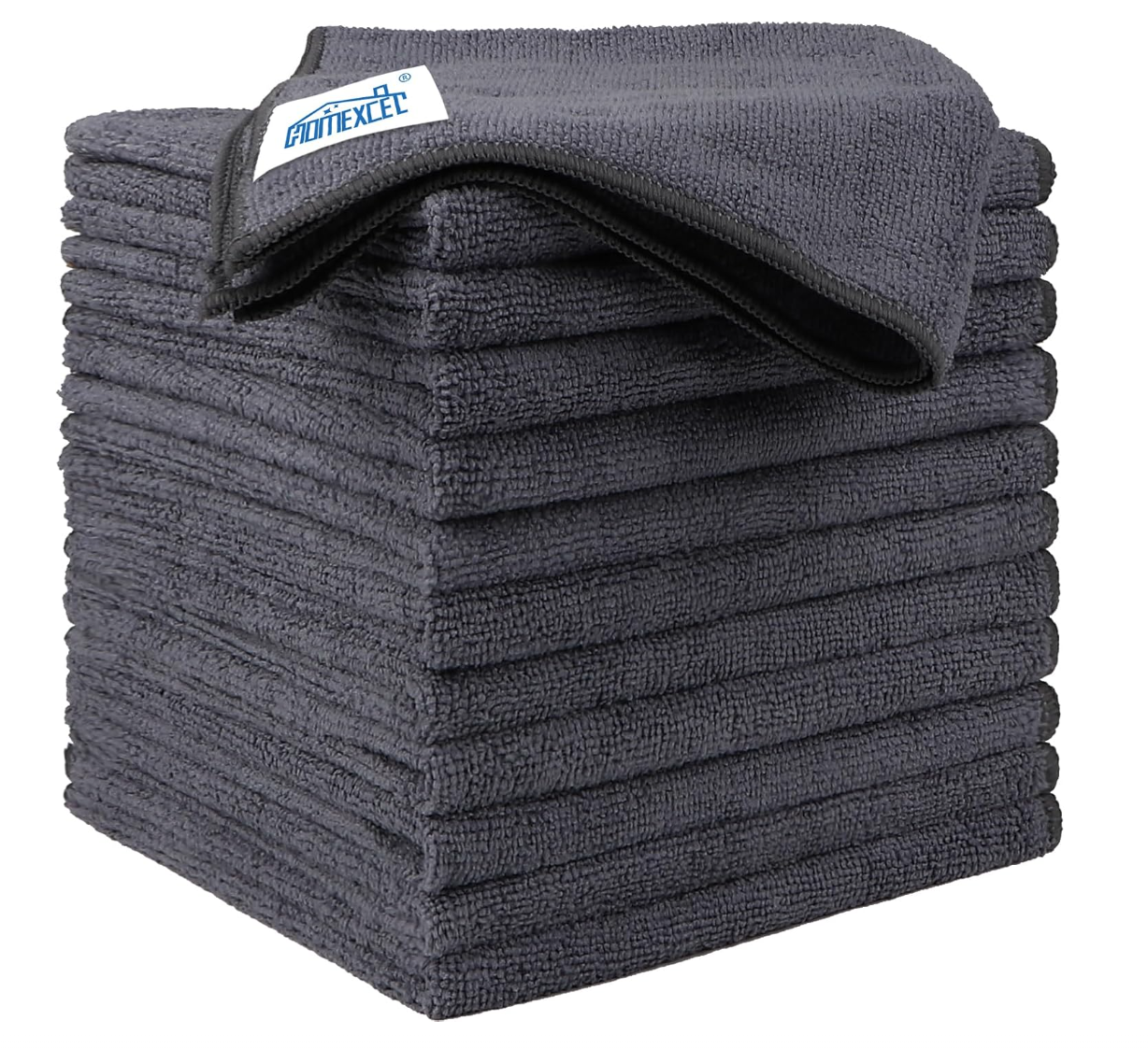 Microfiber Ultra Absorbent Cleaning Cloth, Lint Free, Streak Free Cleaning Rag Towels for Washing Cars, Kitchen and Window, 12.5 x 12.5 inches 6pcs