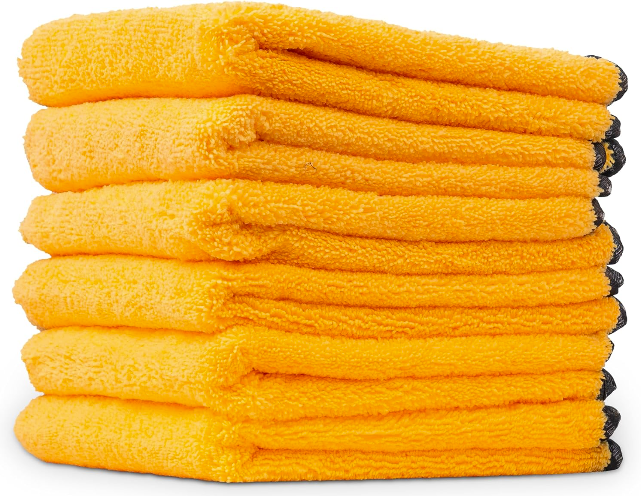 Professional Grade Premium Microfiber Towel, Gold (16 in. x 24 in.) (Pack of 6)