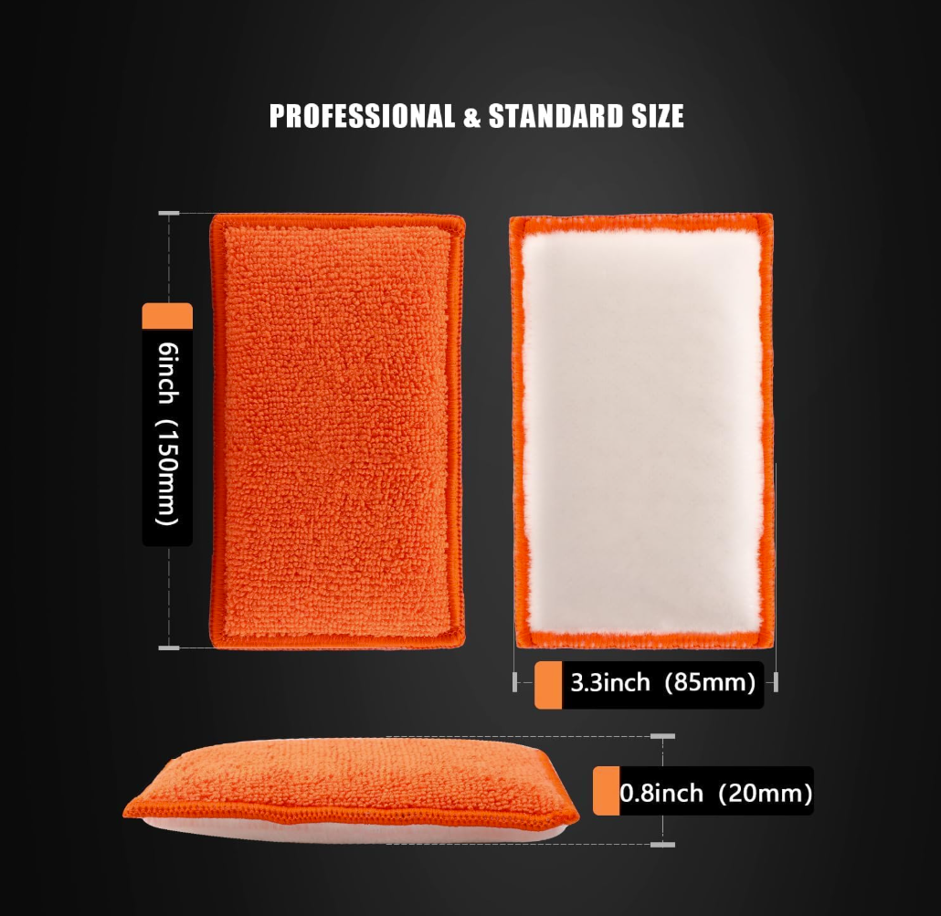 Car Interior Scrubbing Sponge, 8Pcs