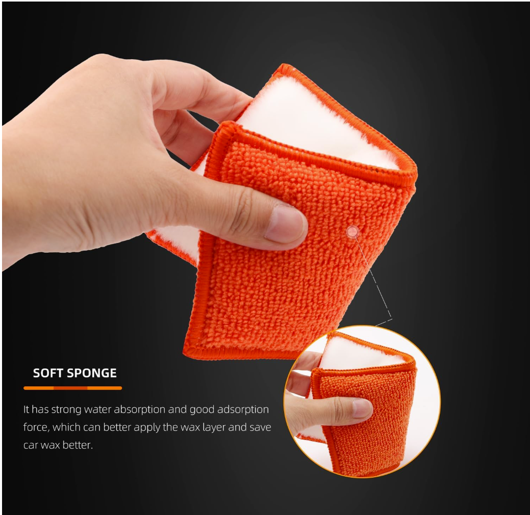 Car Interior Scrubbing Sponge, 8Pcs