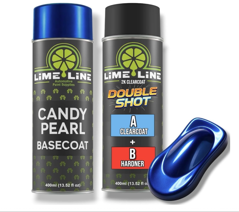 Cobalt Bue Pearl Basecoat Aerosol Kit – Automotive Spray Paint, Includes 2K Clearcoat (Copy)