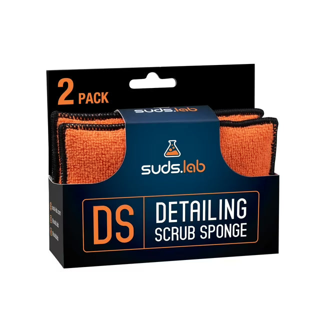 Microfiber Detailing Scrub Pad 2 Pack - Car Interior Cleaning & Detailing Microfiber Scrub Pads